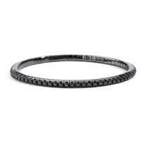 Bracciale Recarlo Tennis in Oro Diamante Black 2.20 Ct T83ML001/DK220-M - T83ML001/DK220-M